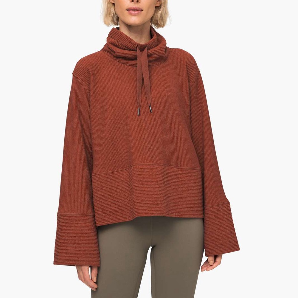 lululemon athletica Retreat Yourself Pullover – Heathered Rustic Clay S/M